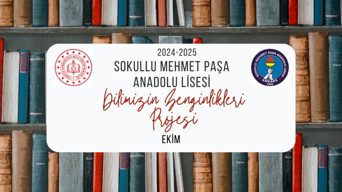 DİLİMİZİN ZENGİNLİKLERİ PROJESİ EKİM AYI ÇALIŞMASI